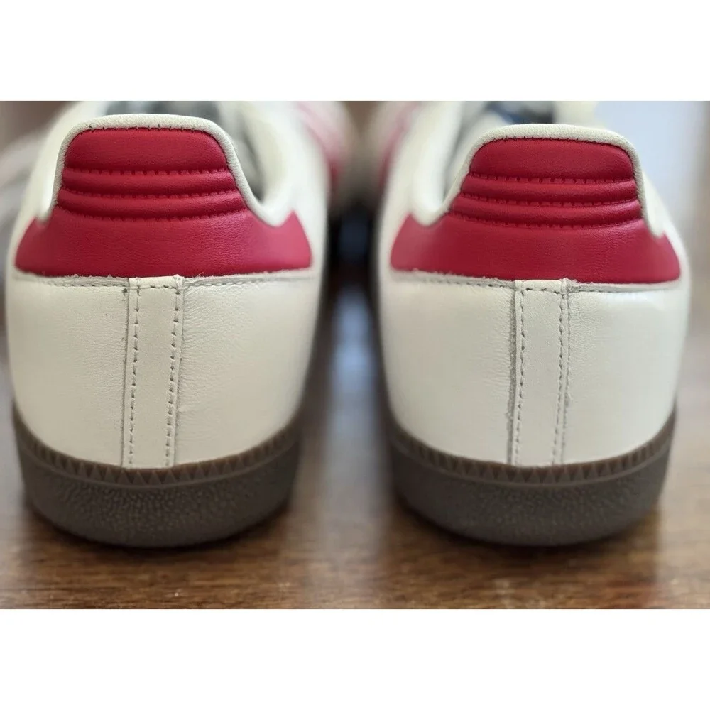 men’s size 13 adidas Samba OG Cloud White Better Scarlet Gum IG1025 NWOB